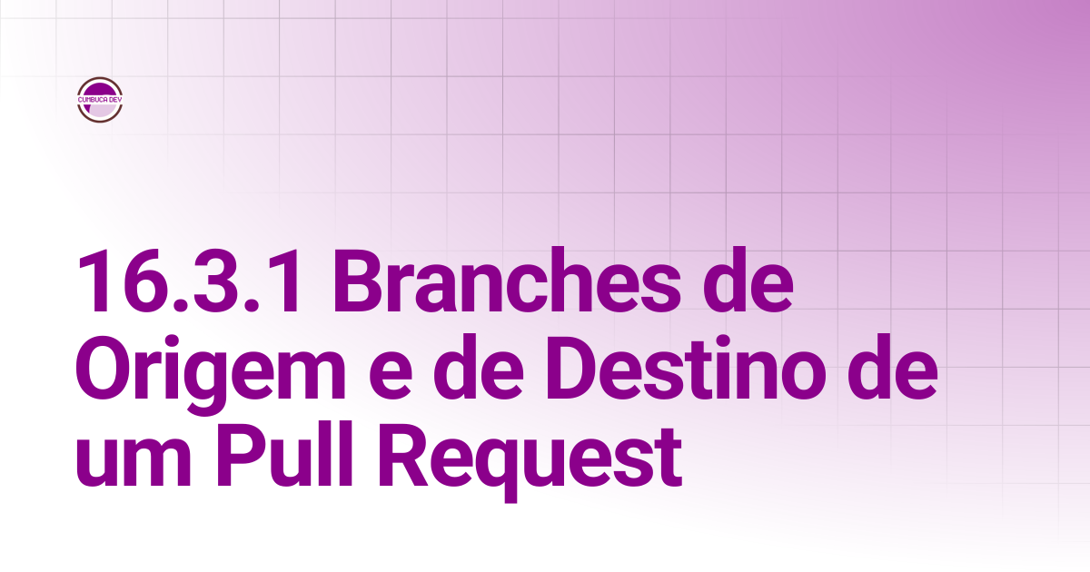 16.3.1 Branches de Origem e de Destino de um Pull Request | Git e ...